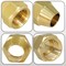 Everflow 3/8"  Flat Short Nut for Flare Pipe Fittings; Brass F41S-38 - alternate 3